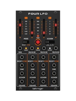 Behringer Four LFO Quad LFO w/ Assignable Waveforms for Eurorack - Modulation