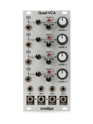 Intellijel Quad VCA 12HP (White) - Eurorack Module