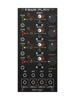 Behringer FOUR PLAY Quad Voltage Controlled Amplifiers & Mixer - Eurorack Module